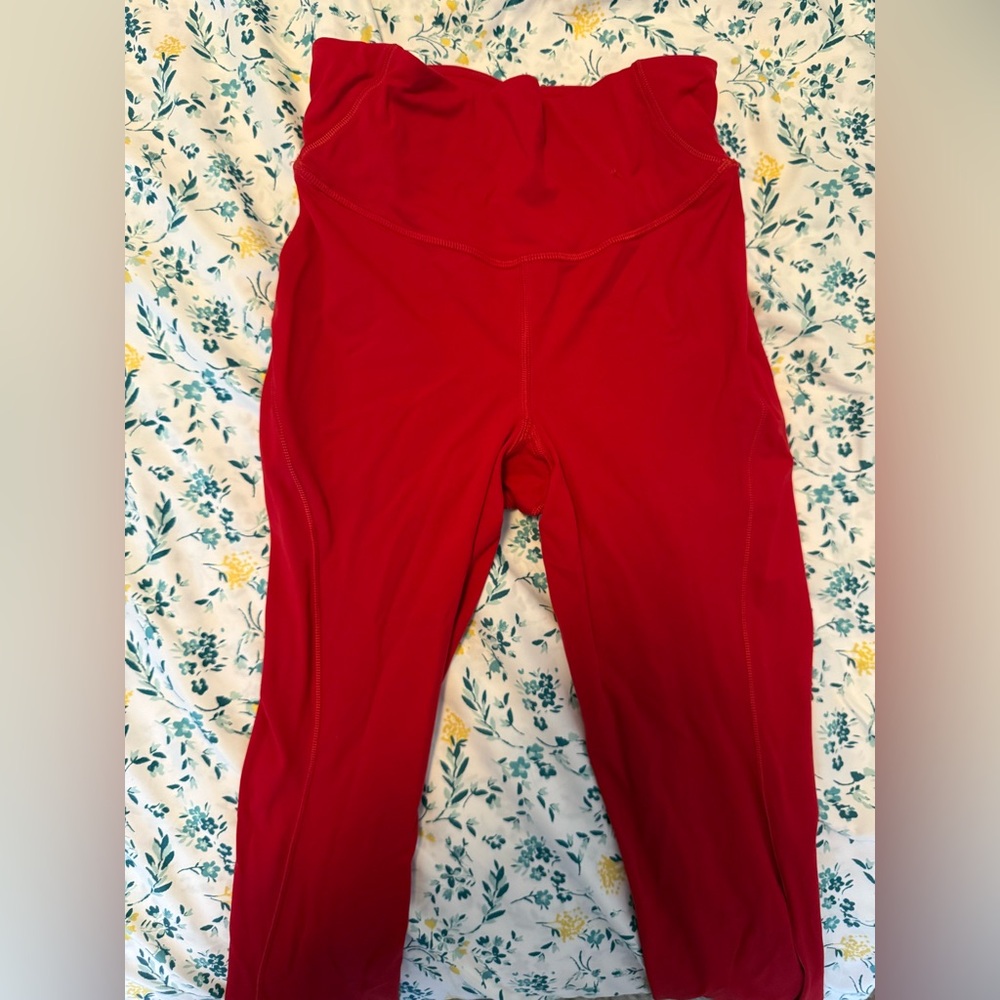 Red LuLulemon Leggings